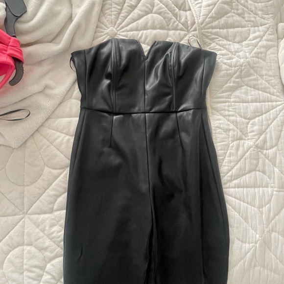 Cupcakes and Cashmere Faux Leather jumpsuit - Picture 2 of 3